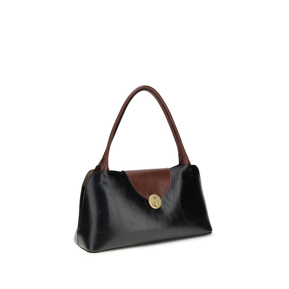 Versace - Black Calf Leather Bos Taurus Shoulder Bag