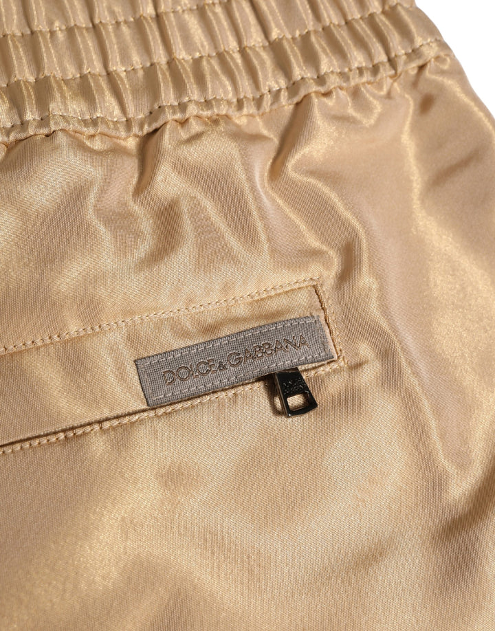 Dolce &amp; Gabbana Beige Polyester Men Boxer Shorts Underwear