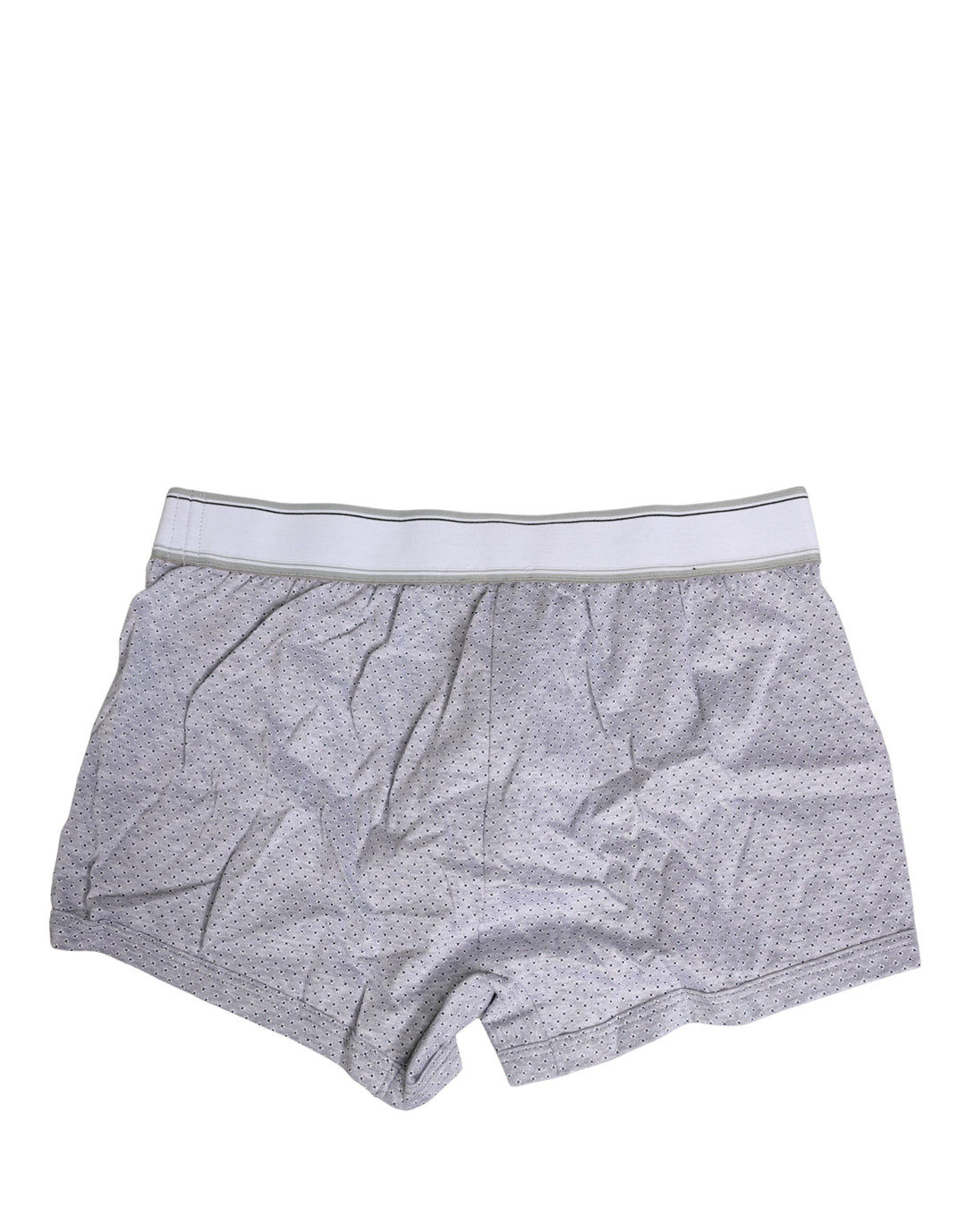 Dolce &amp; Gabbana Gray Logo Cotton Men Regular Boxer Underwear