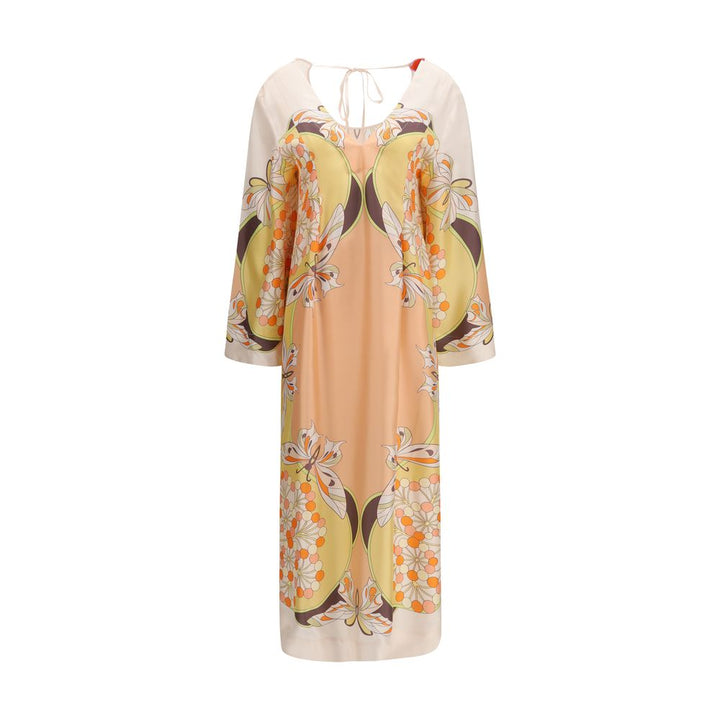 La Double J Multicolor Silk Casual Dress