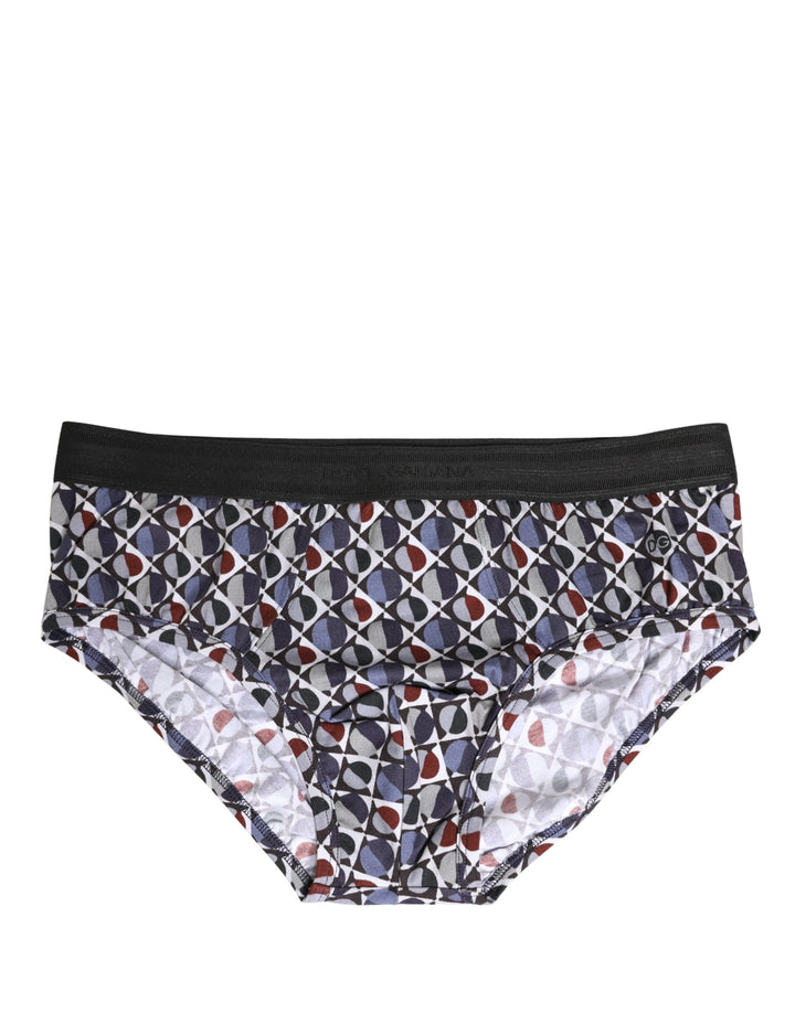 Dolce &amp; Gabbana Multicolor Patterned Men Brando Brief Underwear