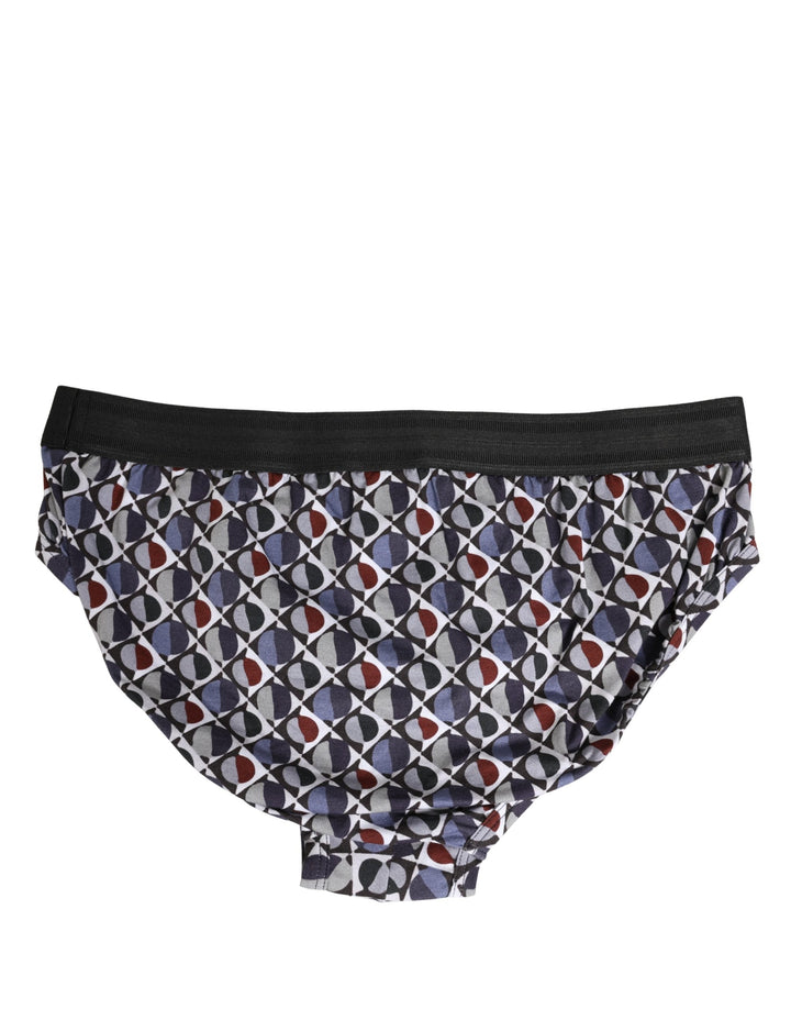 Dolce &amp; Gabbana Multicolor Patterned Men Midi Brief Underwear