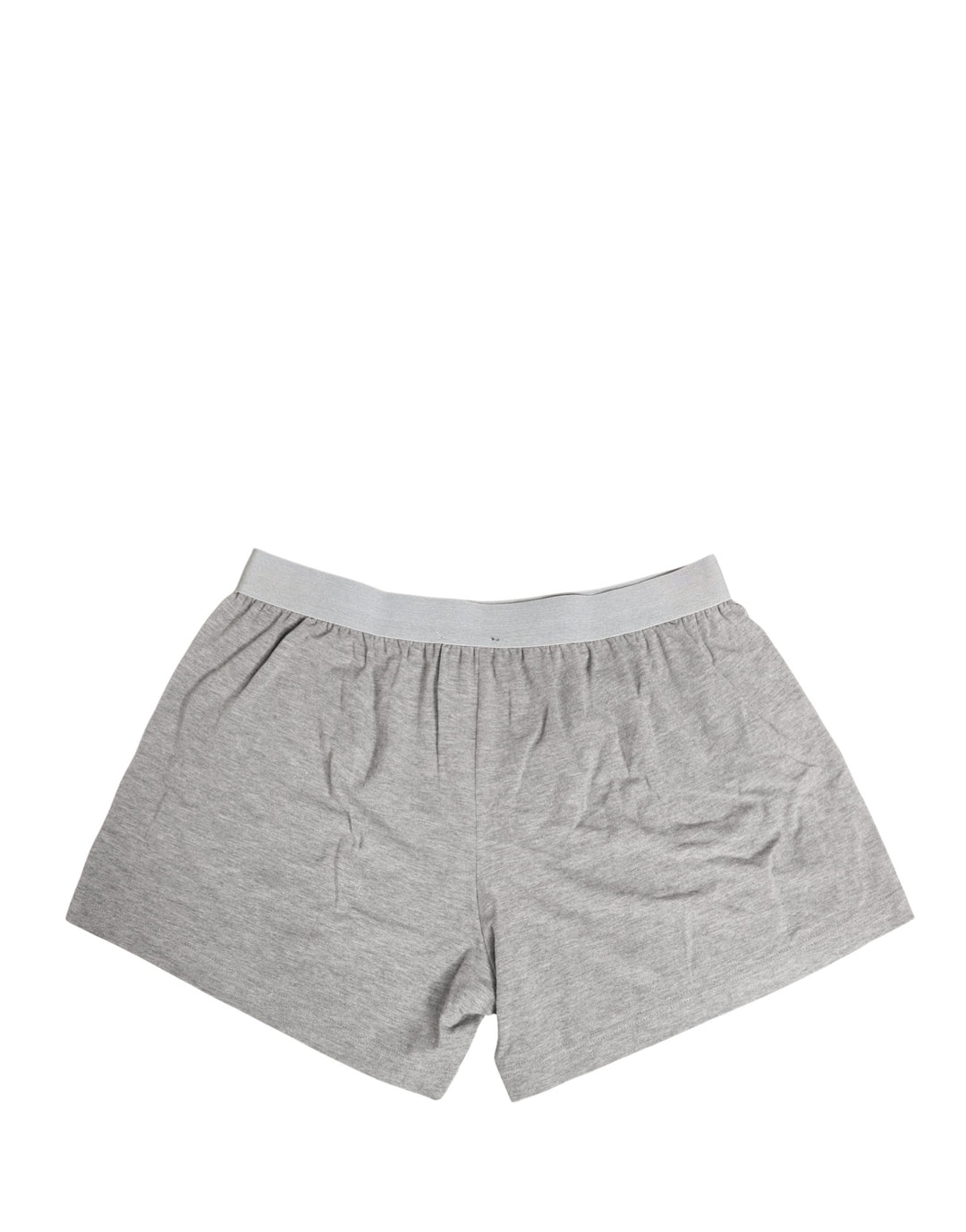Dolce &amp; Gabbana Gray Logo Waistband Cotton Men Boxer Underwear