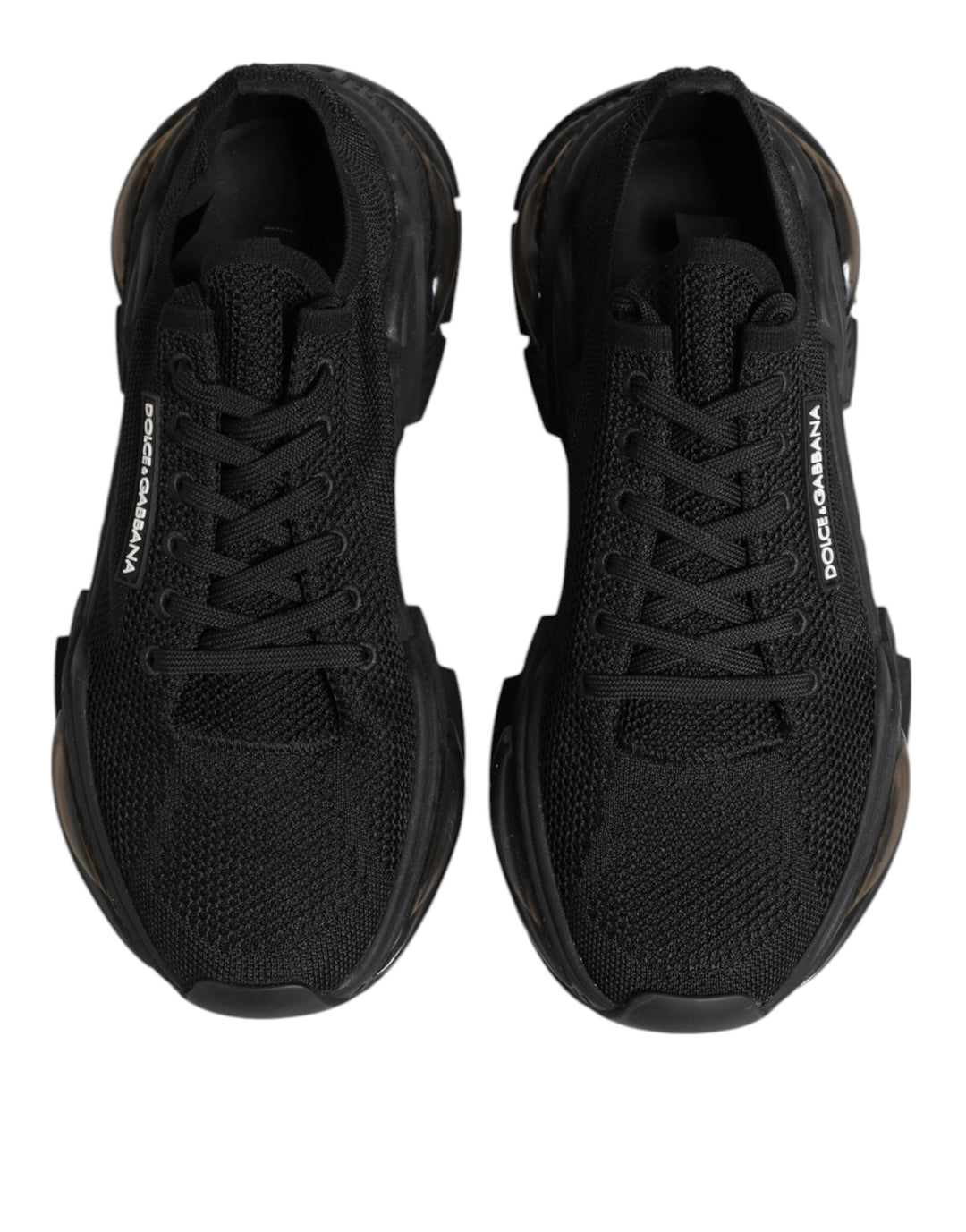 Dolce &amp; Gabbana Black Airmaster Low Top Men Sneakers Shoes