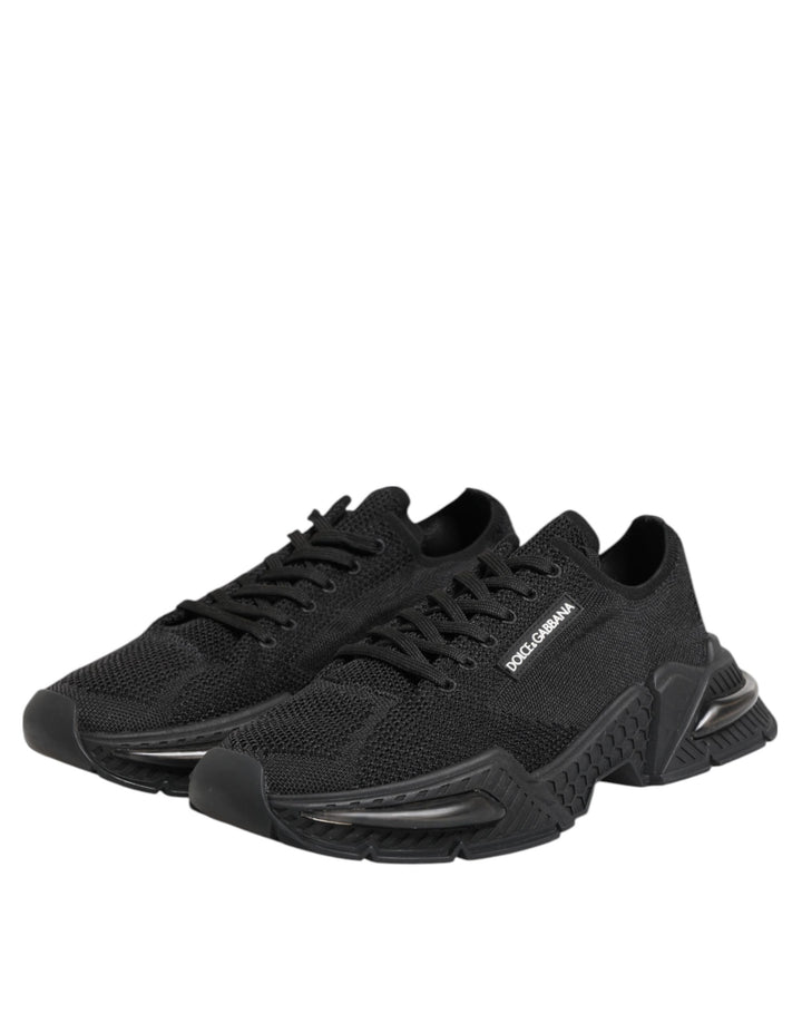 Dolce &amp; Gabbana Black Airmaster Low Top Men Sneakers Shoes