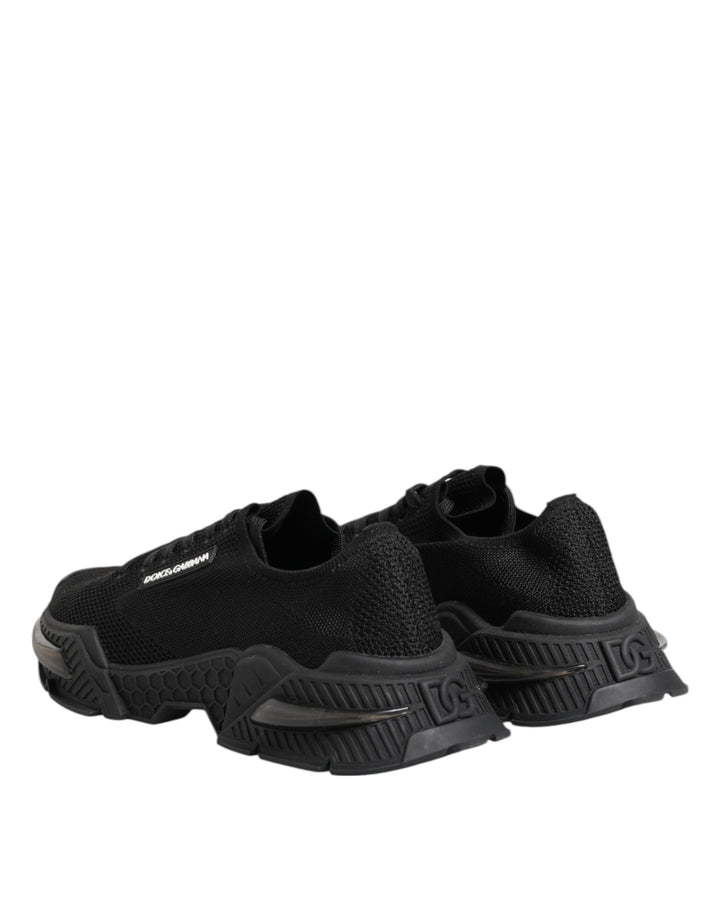 Dolce &amp; Gabbana Black Airmaster Low Top Men Sneakers Shoes
