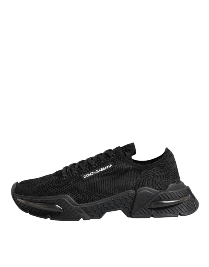 Dolce &amp; Gabbana Black Airmaster Low Top Men Sneakers Shoes