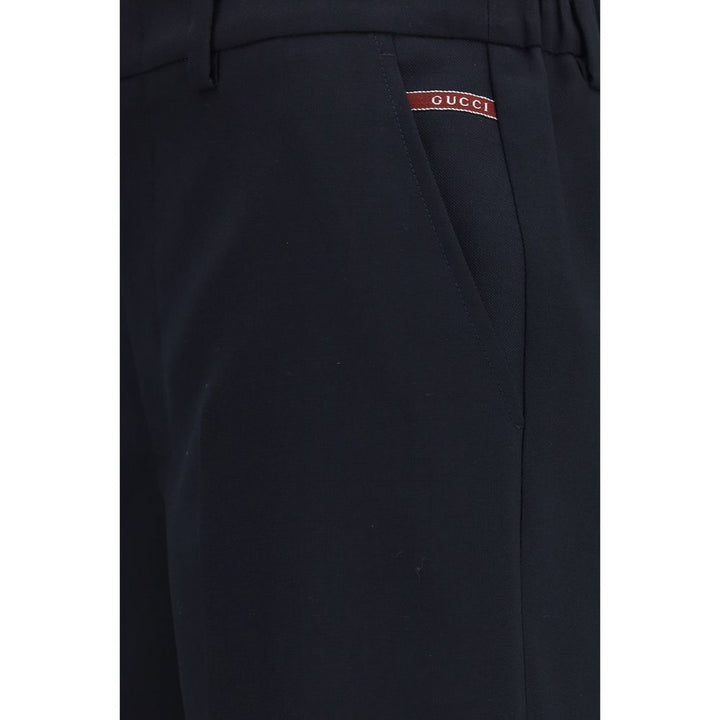 Gucci Black Cotton Bermuda Shorts