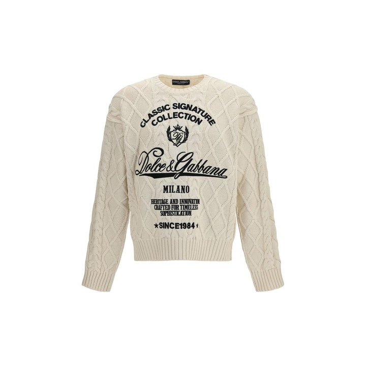Dolce &amp; Gabbana Beige Cotton Sweatshirt