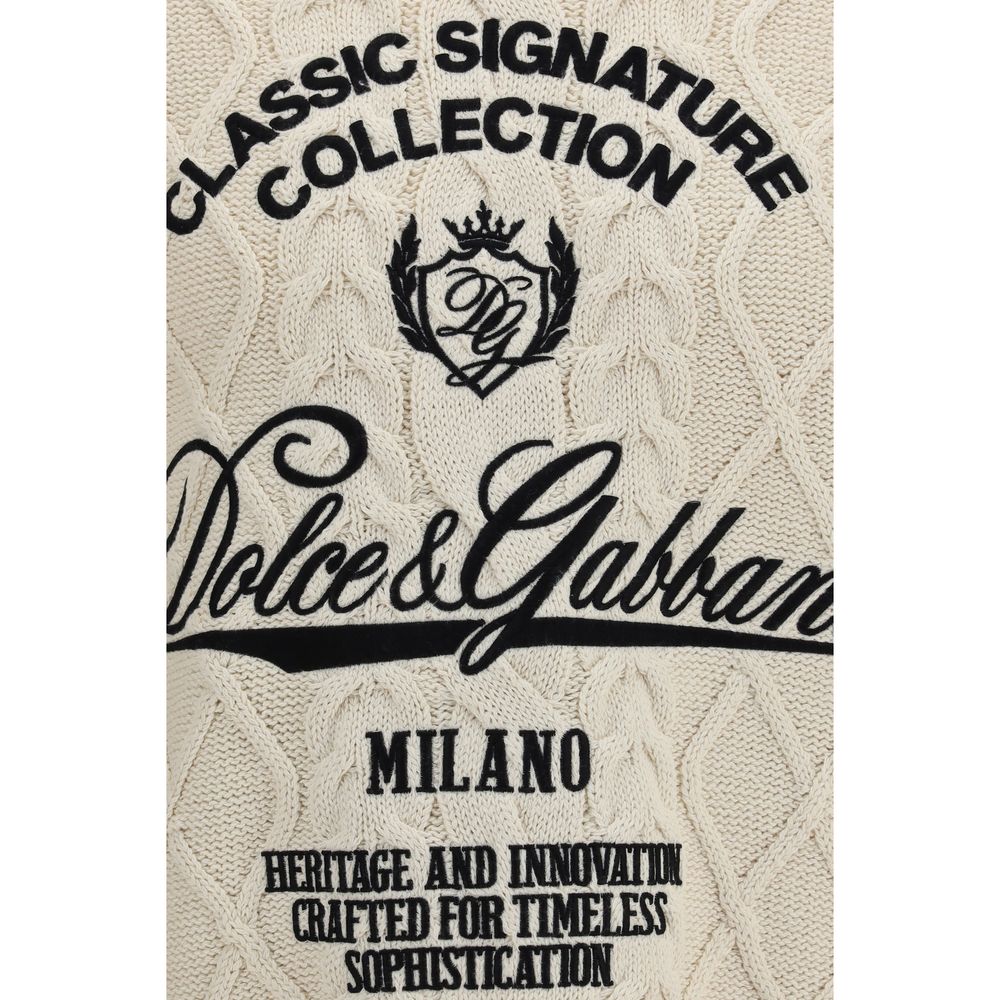 Dolce &amp; Gabbana Beige Cotton Sweatshirt