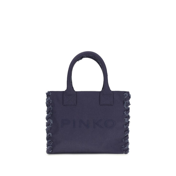 PINKO - Blue Cotton Shoulder Bag