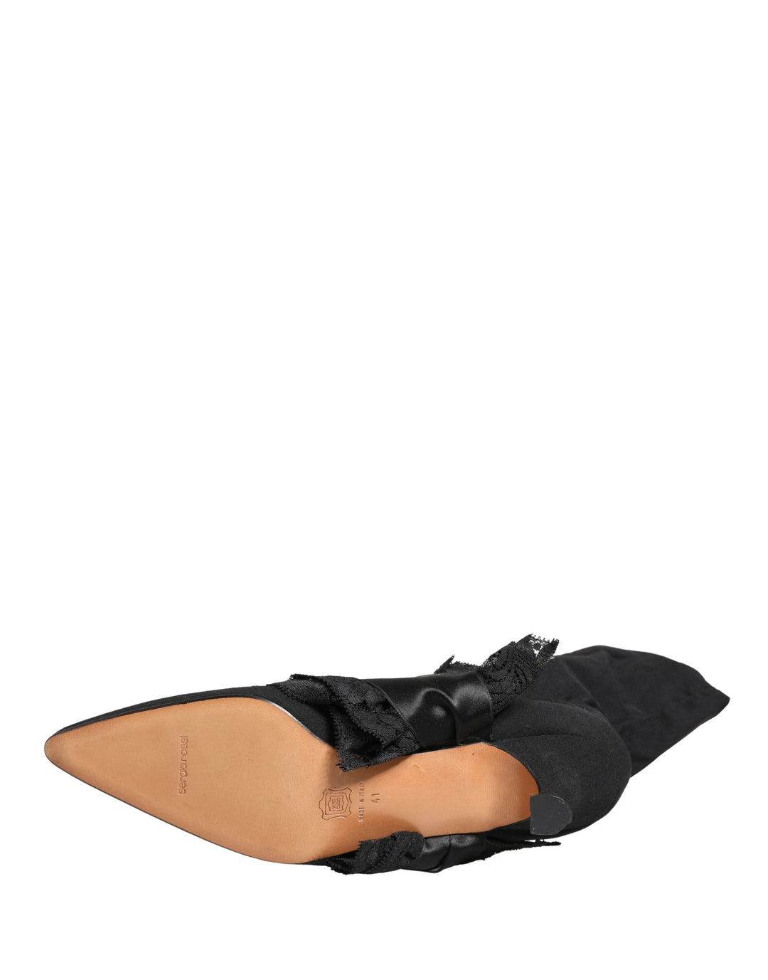 Dolce &amp; Gabbana Black Suede Mid Calf Boots Shoes