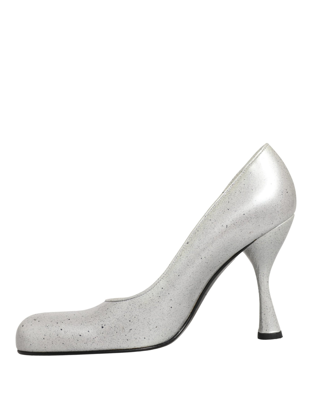 Dolce &amp; Gabbana White Leather High Heels Women Pumps Shoes