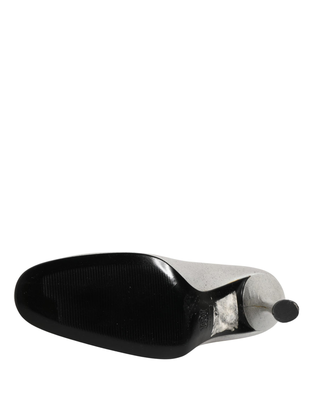 Dolce &amp; Gabbana White Leather High Heels Women Pumps Shoes