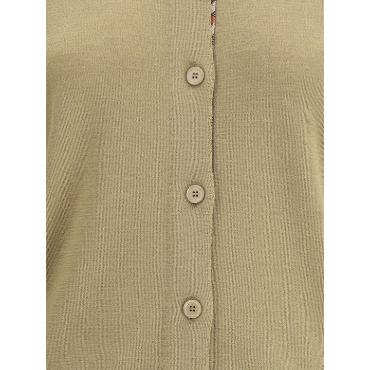 Burberry Brown Wool Oves Aries Cardigan