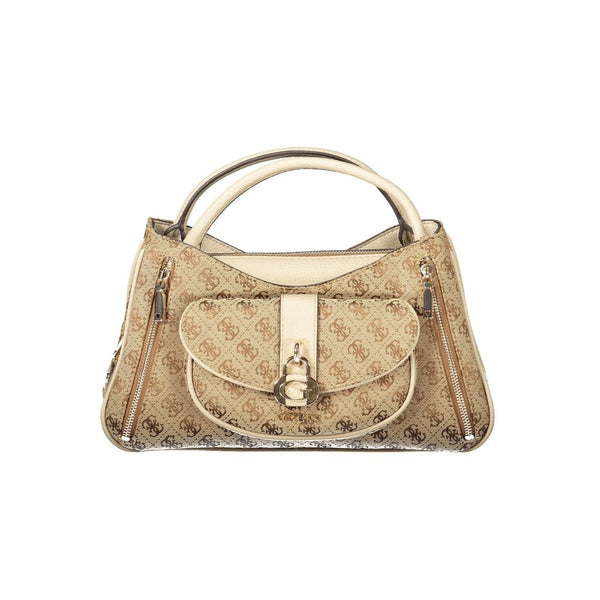 Guess Jeans - Beige Poliuretano Women Handbag