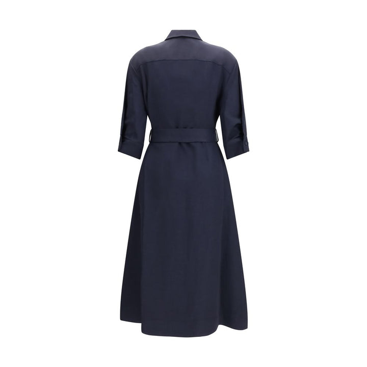 P.A.R.O.S.H. Blue Viscose Casual Dress