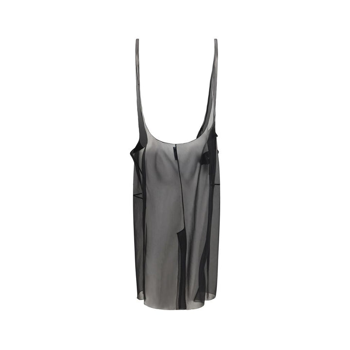 Prada Black Polyester Midi Skirt