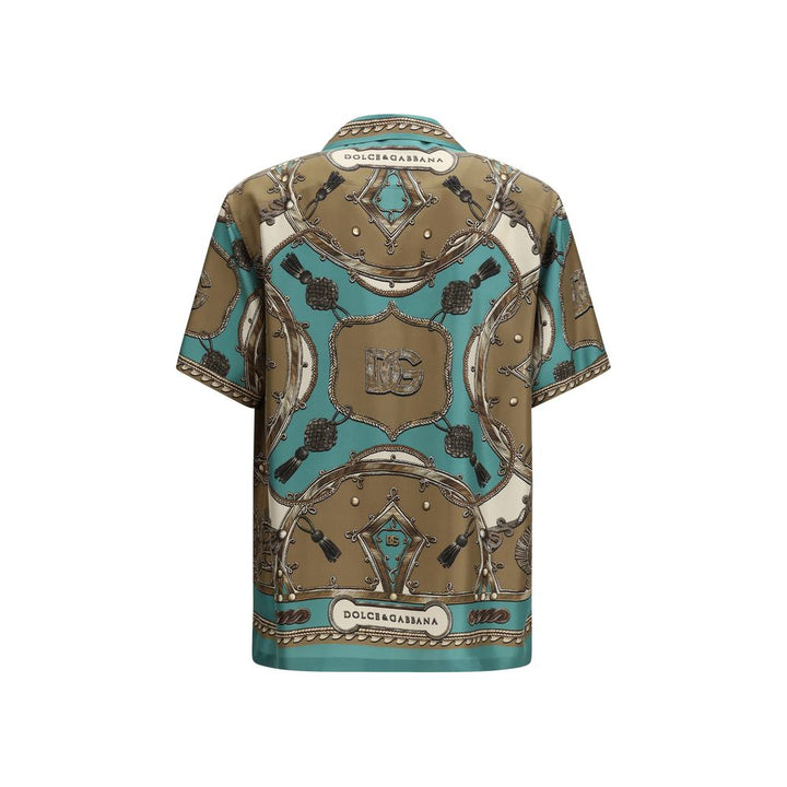 Dolce &amp; Gabbana Multicolor Silk Pattern Shirt