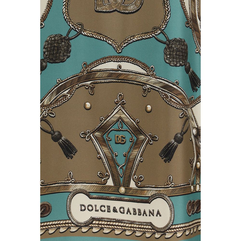 Dolce &amp; Gabbana Multicolor Silk Pattern Shirt