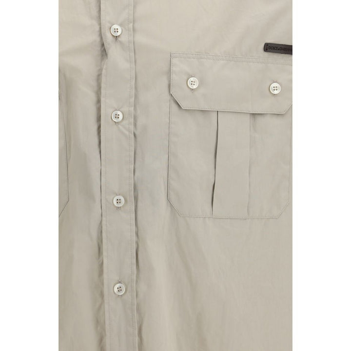 Dolce &amp; Gabbana Beige Cotton Dress Shirt