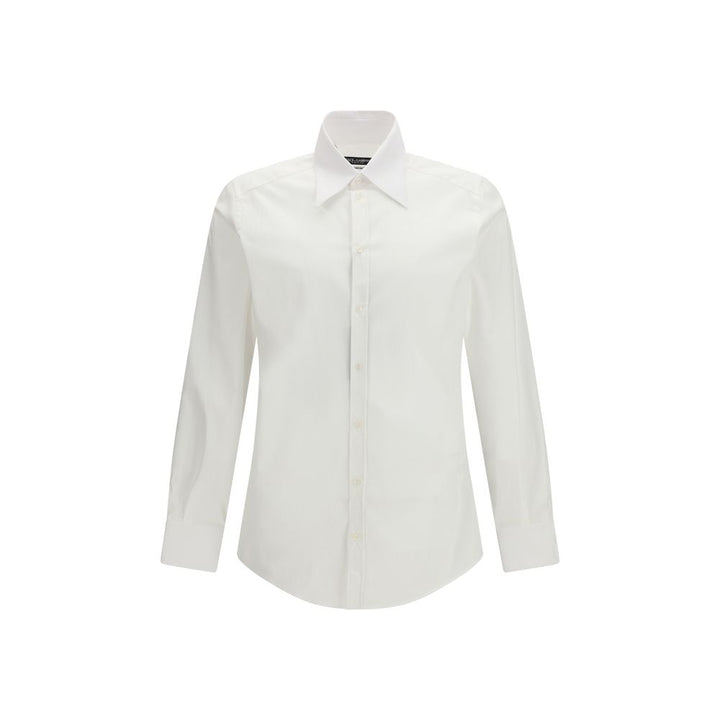 Dolce &amp; Gabbana White Alpaca Vicugna Pacos Dress Shirt