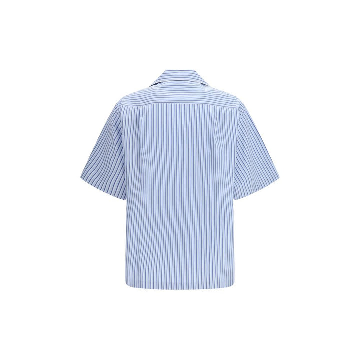 Dolce &amp; Gabbana Blue Cotton Shortsleeve Shirt