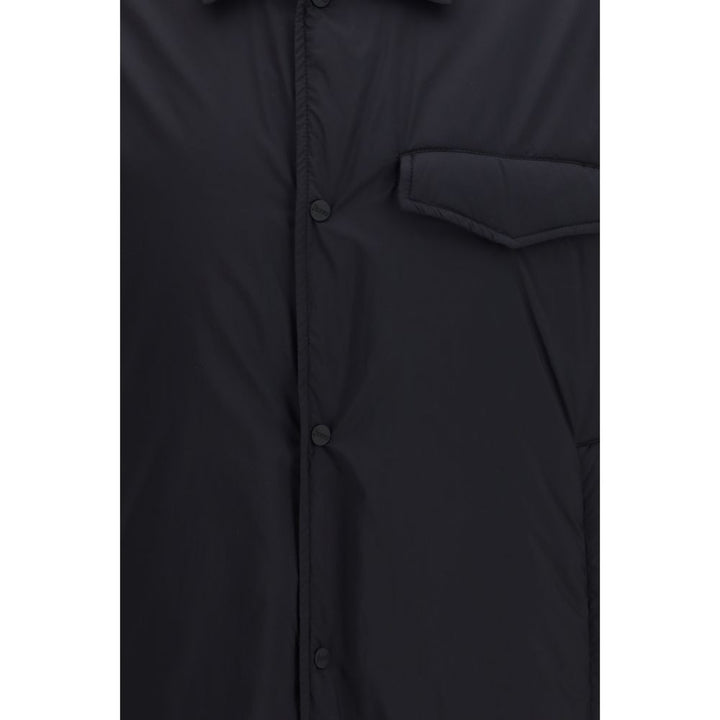 Herno Black Nylon Shell Jacket