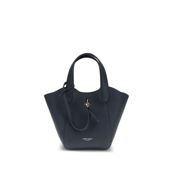 Giorgio Armani - Blue Calf Leather Bos Taurus Handbag
