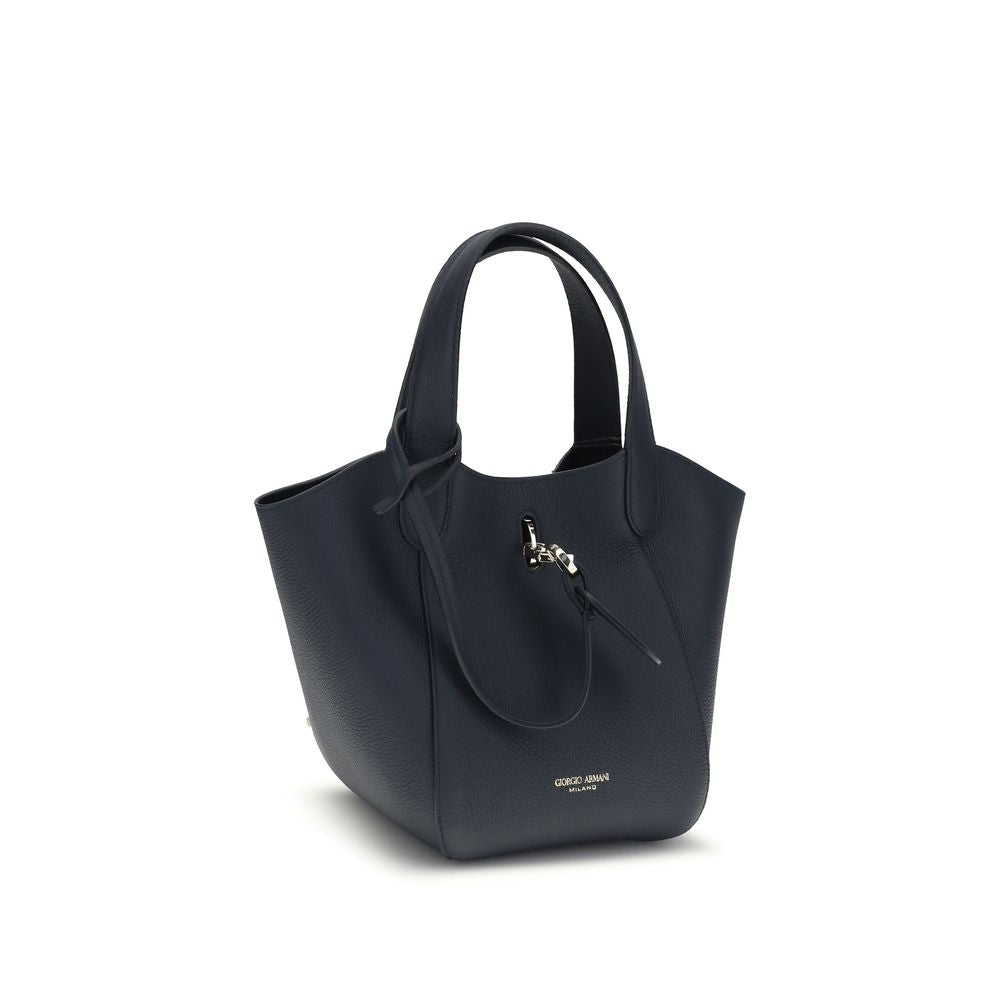 Giorgio Armani - Blue Calf Leather Bos Taurus Handbag
