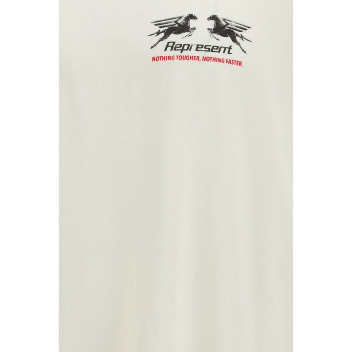 Represent White Cotton T-Shirt