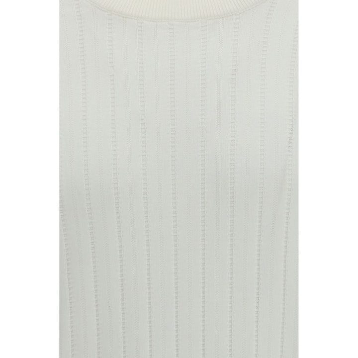 Brunello Cucinelli White Cotton Sweatshirt