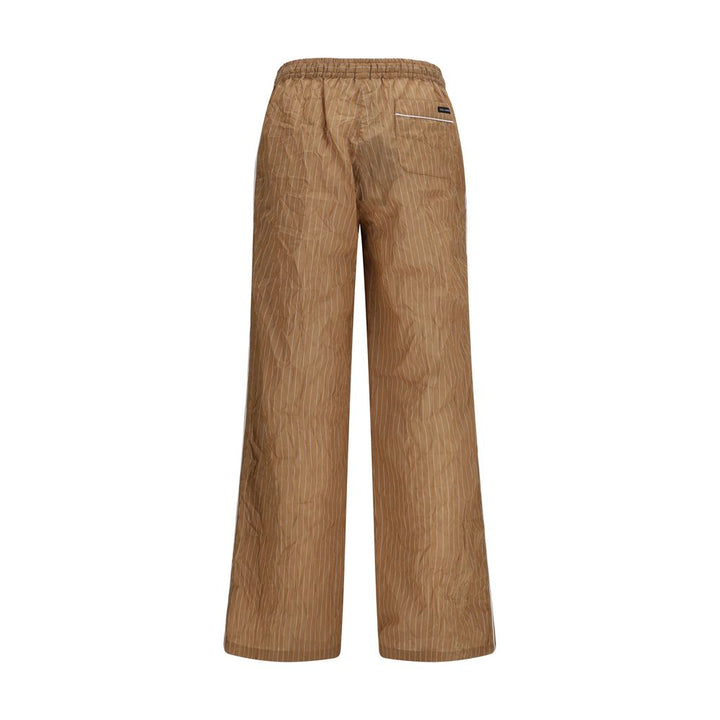 Dolce &amp; Gabbana Brown Linen Casual Pants