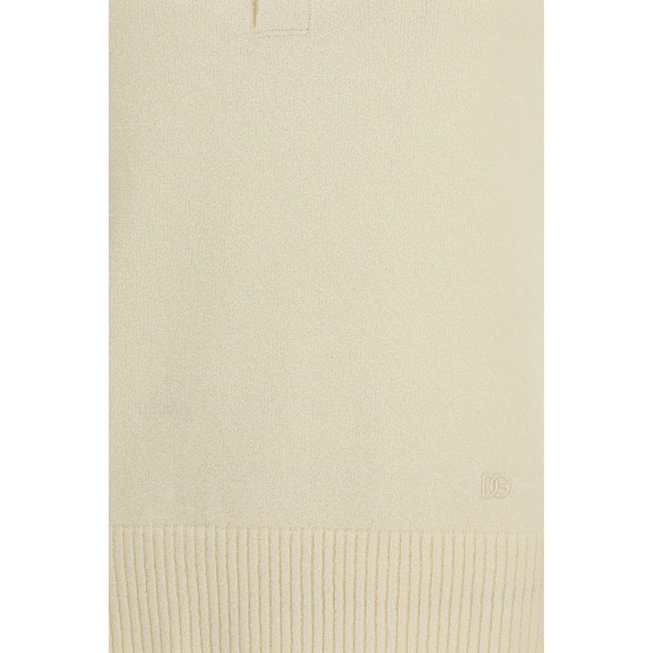 Dolce &amp; Gabbana Beige Cotton Polo Shirt