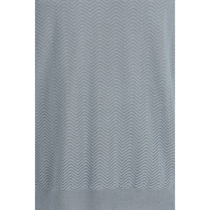Giorgio Armani Gray Silk Sweatshirt