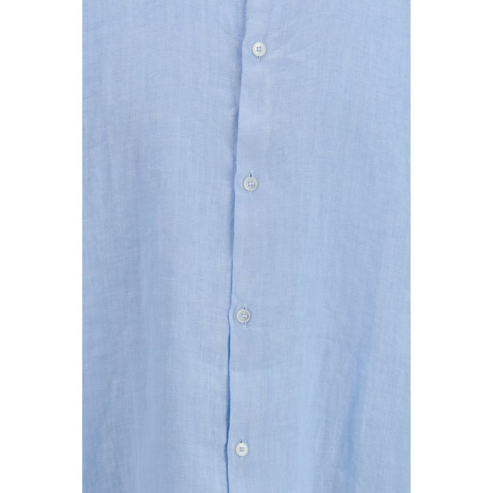 Brooksfield Blue Linen Shirt