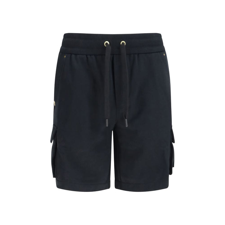 Moose Knuckles Black Cotton Bermuda Shorts