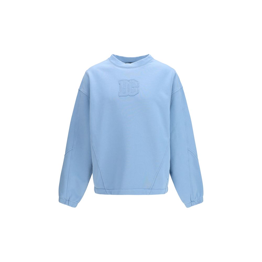 Dolce &amp; Gabbana Blue Cotton Sweatshirt