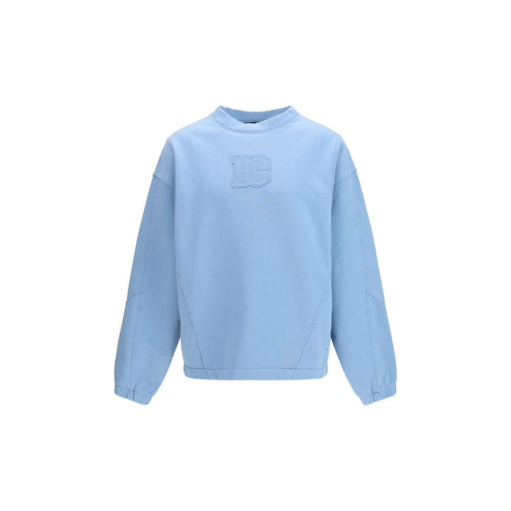 Dolce &amp; Gabbana Blue Cotton Sweatshirt