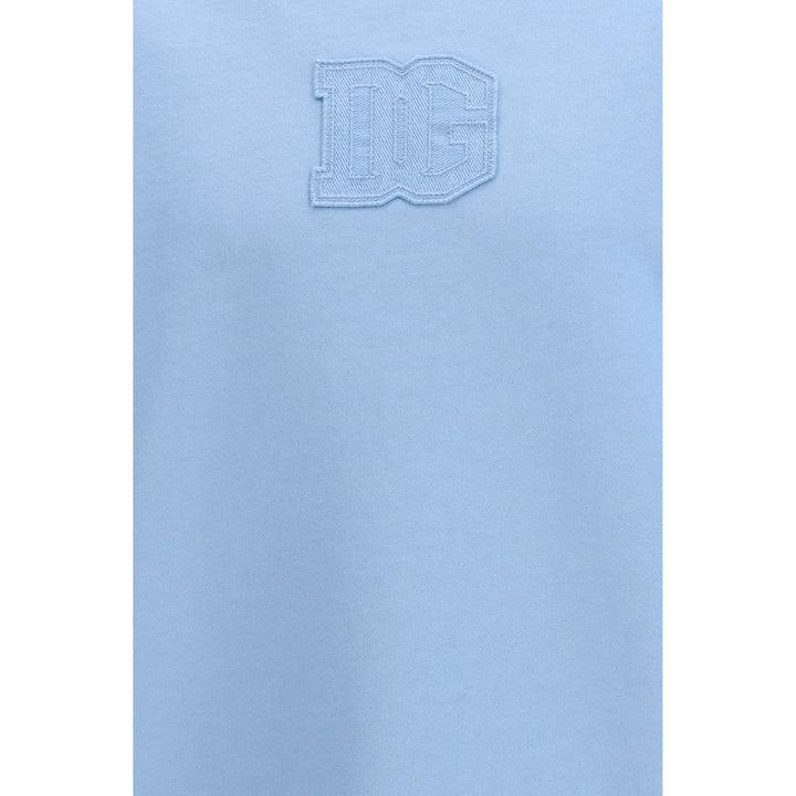 Dolce &amp; Gabbana Blue Cotton Sweatshirt