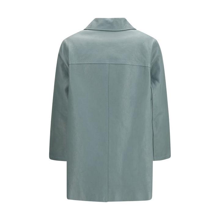 Chloé Blue Lamb Leather Leather Jacket