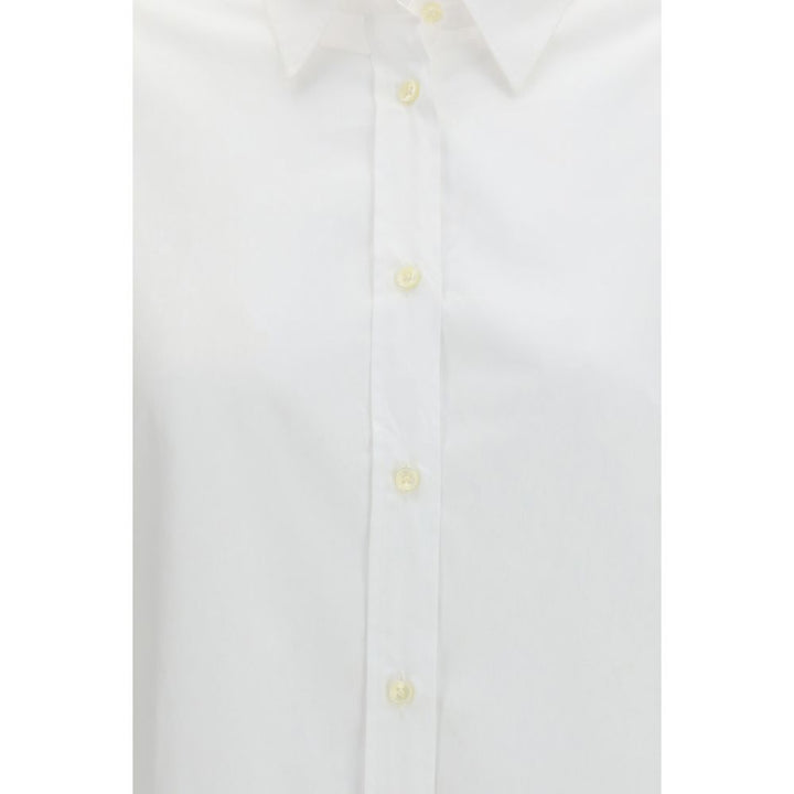 Deperlu White Cotton Shirt