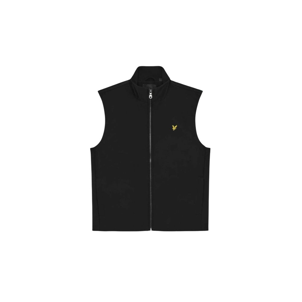 Lyle &amp; Scott Black Polyester Sleeveless Jacket