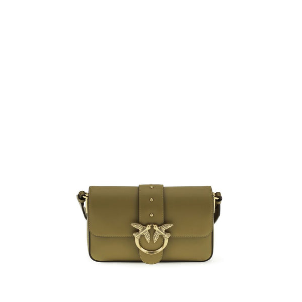 PINKO - Bicolor Calf Leather Bos Taurus Shoulder Bag