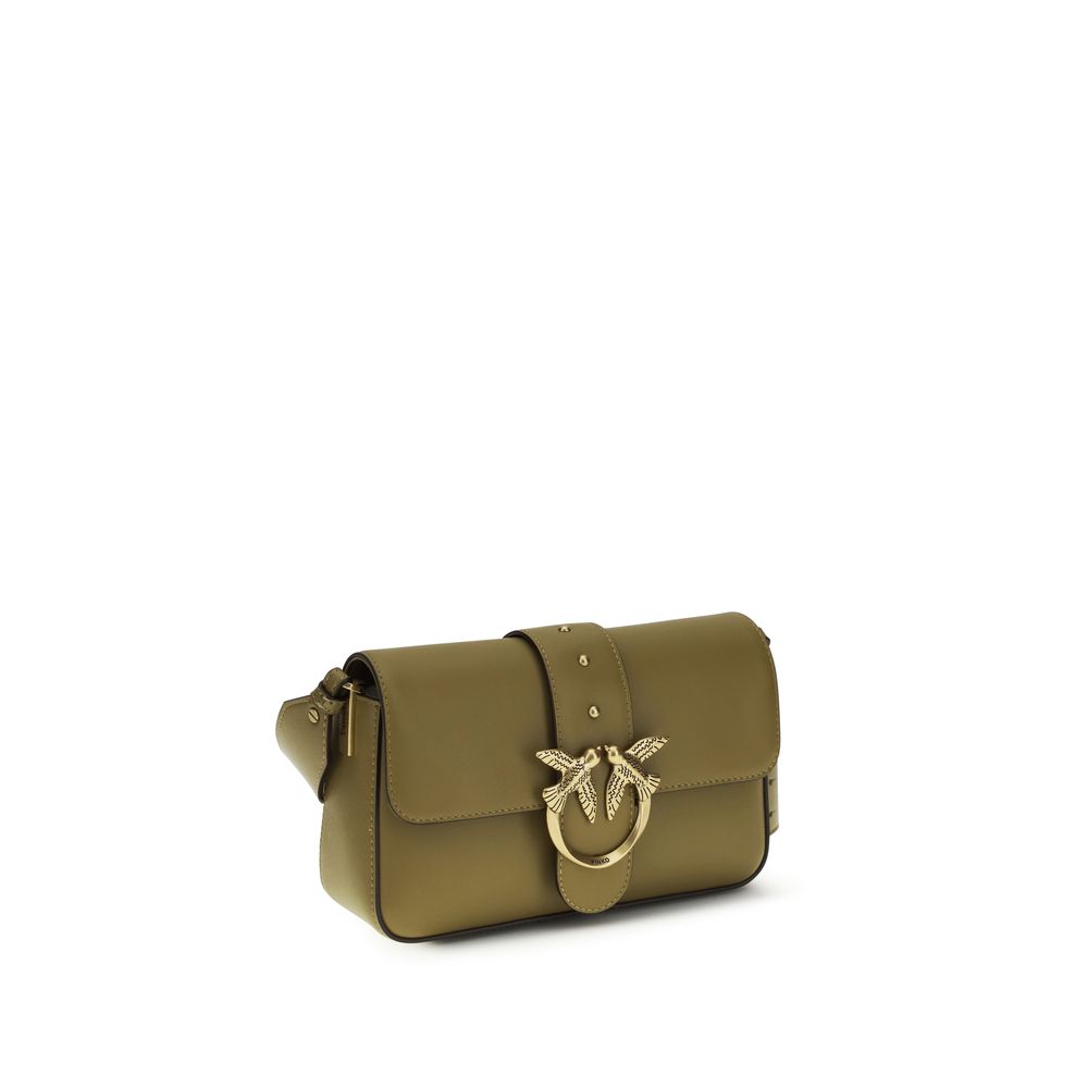 PINKO - Bicolor Calf Leather Bos Taurus Shoulder Bag
