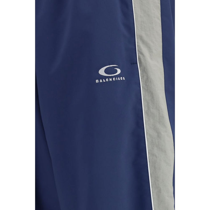 Balenciaga Blue Polyester Joggers (Workout Pants)