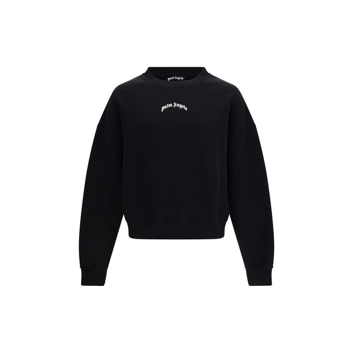 Palm Angels Black Cotton Sweatshirt