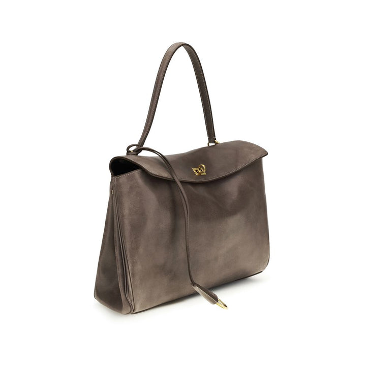 Balenciaga - Gray Lamb Ovis Aries Shoulder Bag