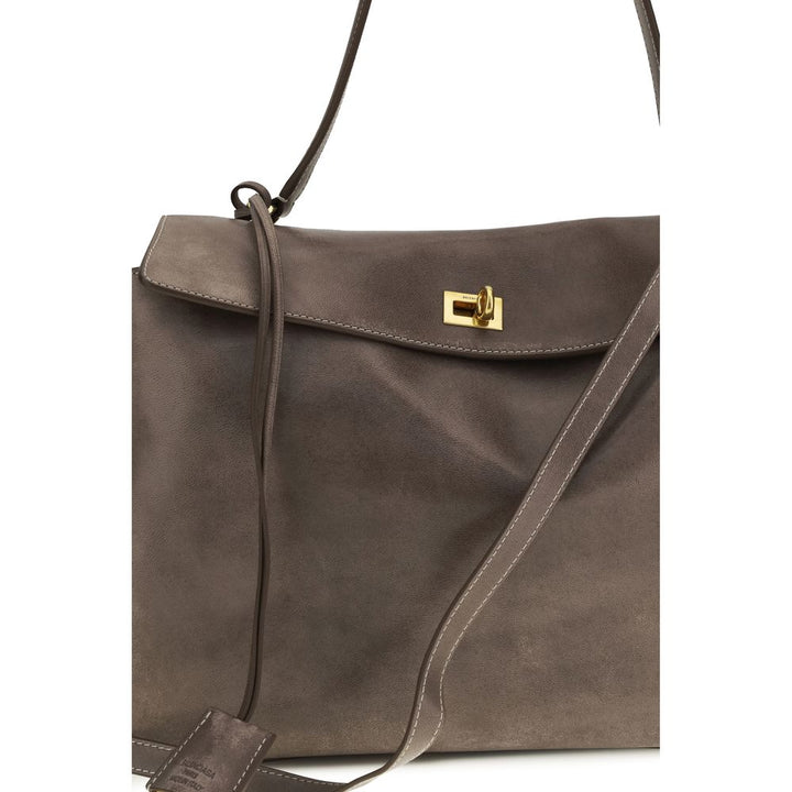 Balenciaga - Gray Lamb Ovis Aries Shoulder Bag