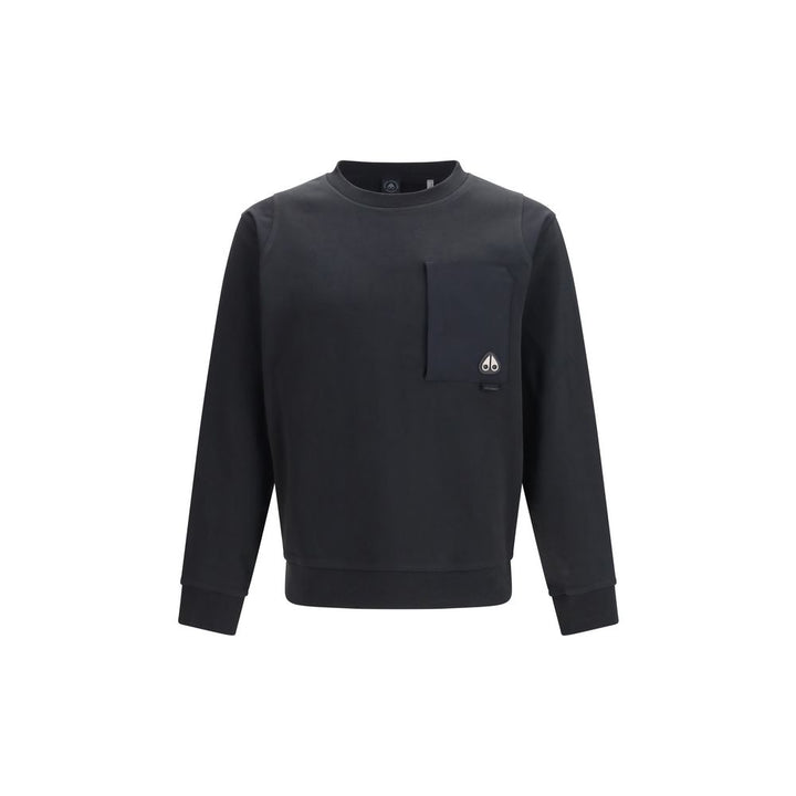 Moose Knuckles Black Cotton Sweatshirt